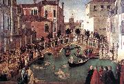 BELLINI, Gentile Miracle of the Cross at the Bridge of S. Lorenzo china oil painting reproduction